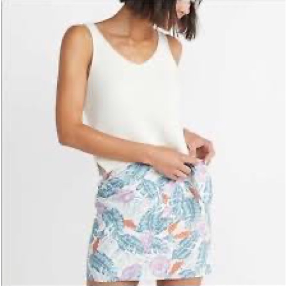 Marine Layer Mini Skirt Hawaiian Print - Picture 2 of 6